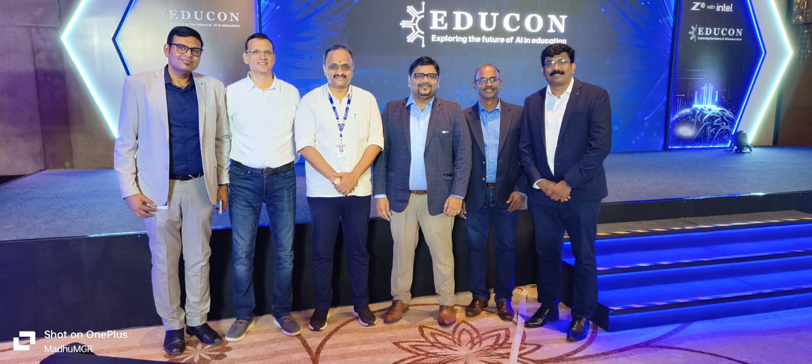 on 26.06.2024 our Dean Dr.Madhusudhanan visited Educon conference on AI in education. Delegates from Intel & hp were present. Avenues of institution collaborations were been discussed.