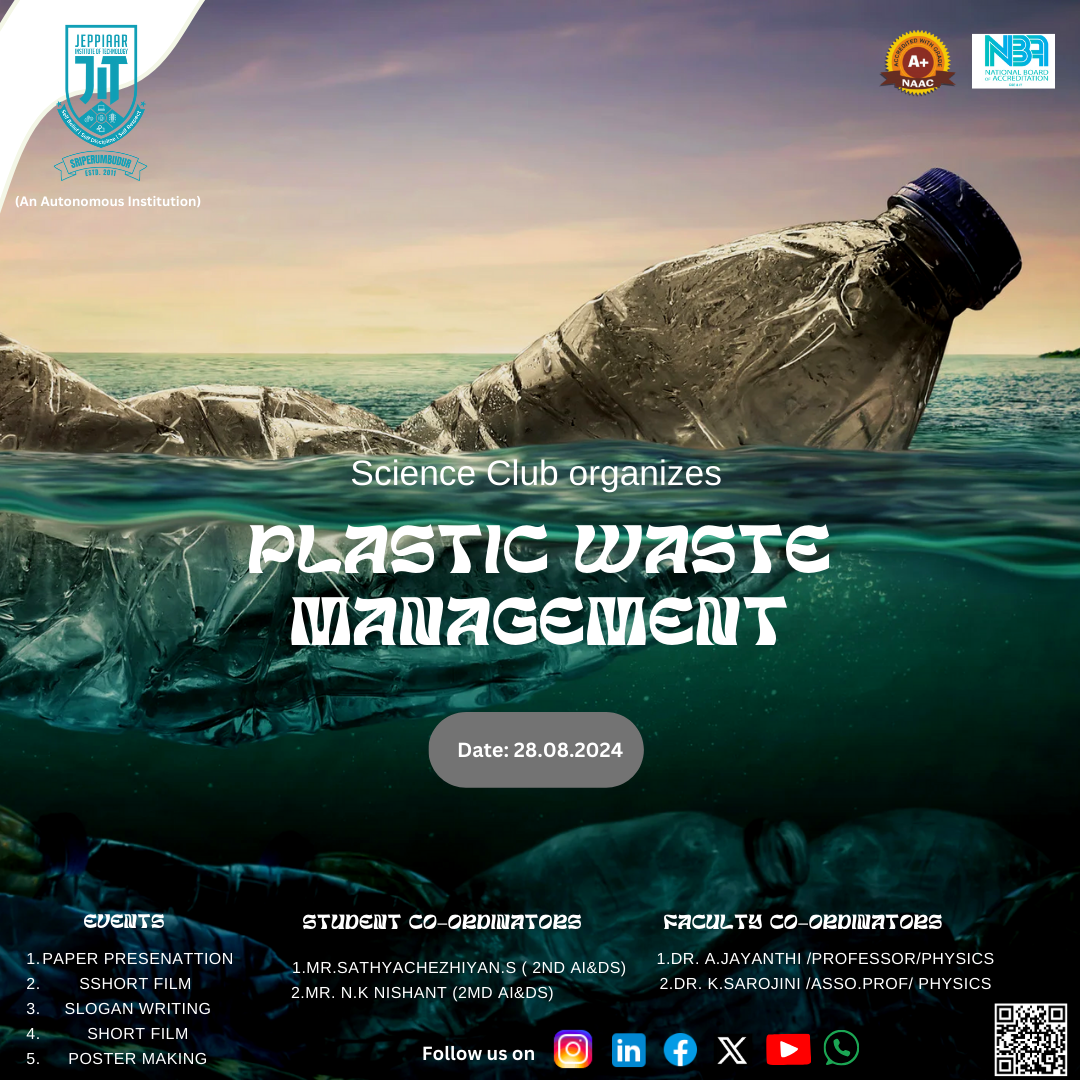 Plastic Waste Management Club Event