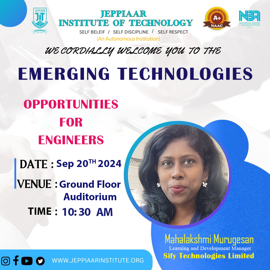 Emerging Technologies Program for Engineers at JIT Campus