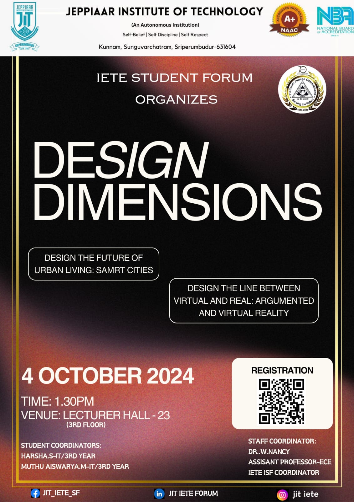 Exclusive design and brochure-making competition