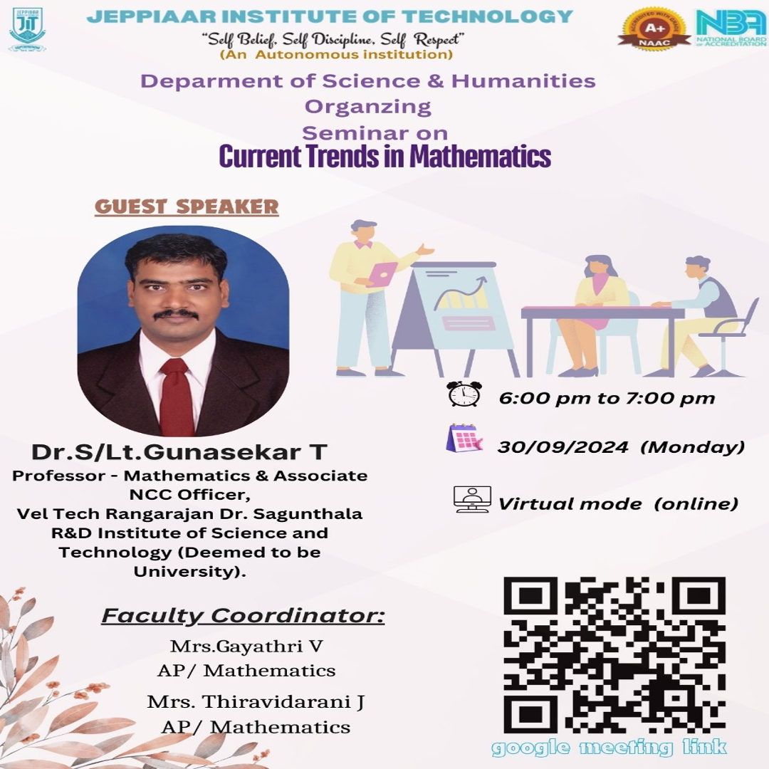 Online Seminar on Current Trends in Mathematics